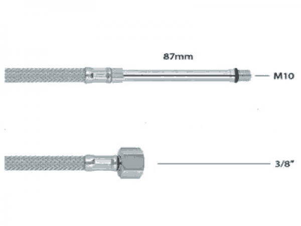 Crijevo fleksibilno za miješalicu (slavinu) 10x3/8” 500mm prod.87mm FB50381EX