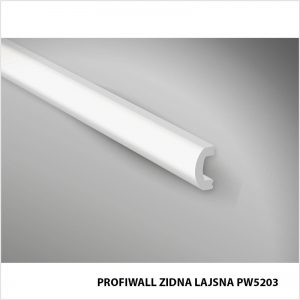 Zidna lajsna Profifloor bijela duljine 2,0m PW 5203 35x15mm