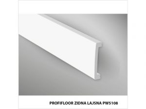 Zidna lajsna Profifloor bijela duljine 2,0m PW 5108 80x16mm