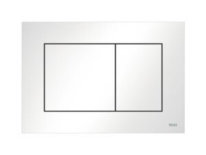 Tipka za WC TECE-now, dvokoličinska bijela