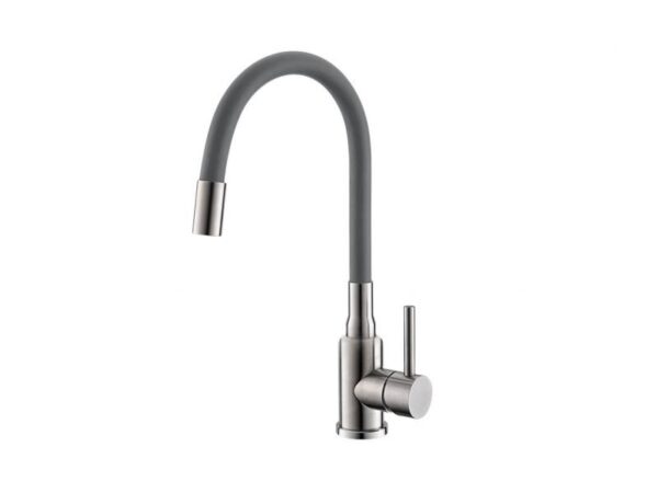 Miješalica za sudoper Alveus Flexa s fleksibilnom cijevi Chrom brushed/siva