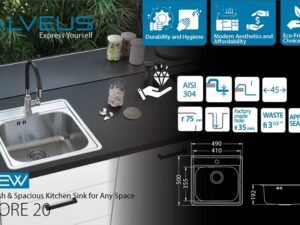 Alveus sudoper MORE 20 POLUMAT