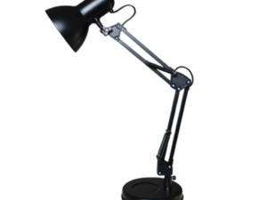 Stolna lampa bijela, E27, MAX 11W, crno