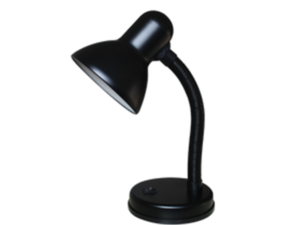 Stolna lampa bijela, E27, MAX 11W, mat crno