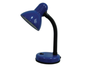 Stolna lampa bijela, E27, MAX 11W, plavo