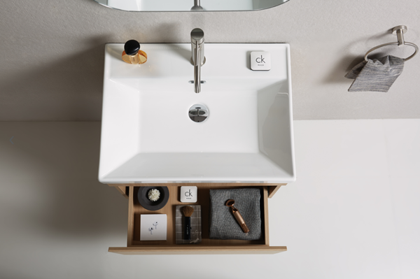 Kupaonski ormarić UNILINE LUMA 601 BRW s umivaonikom i soft close ladicom - Slika 2