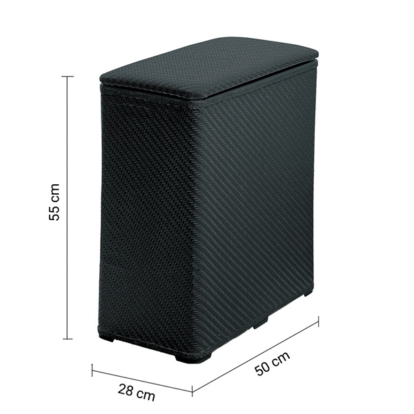 Košara za rublje GEDY Ambrogio crna - Slika 2