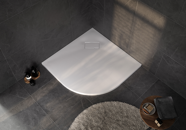 Tuš kada Kolpasan Menora R polukružna Kerrock 90x90 - Slika 2